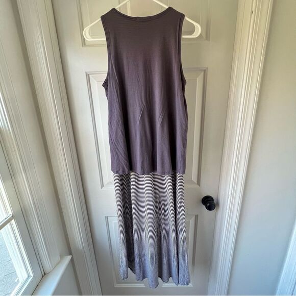 Lilla P | Sleeveless Midi Twofer Shift Dress Medium - Picture 5 of 5